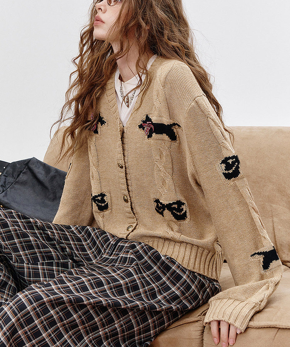 Ribbon Terrier Cardigan