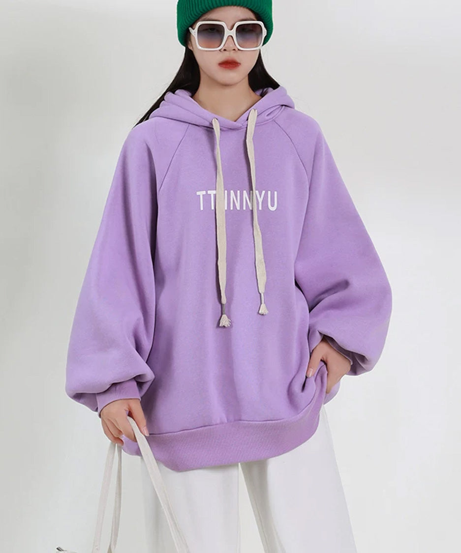 Soft Letter Oversized Hoodie