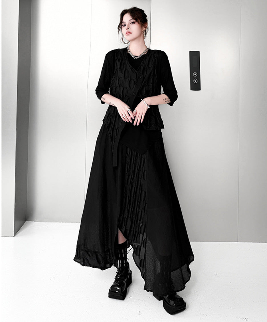 Oval Trace Vest＆Skirt Co-ord