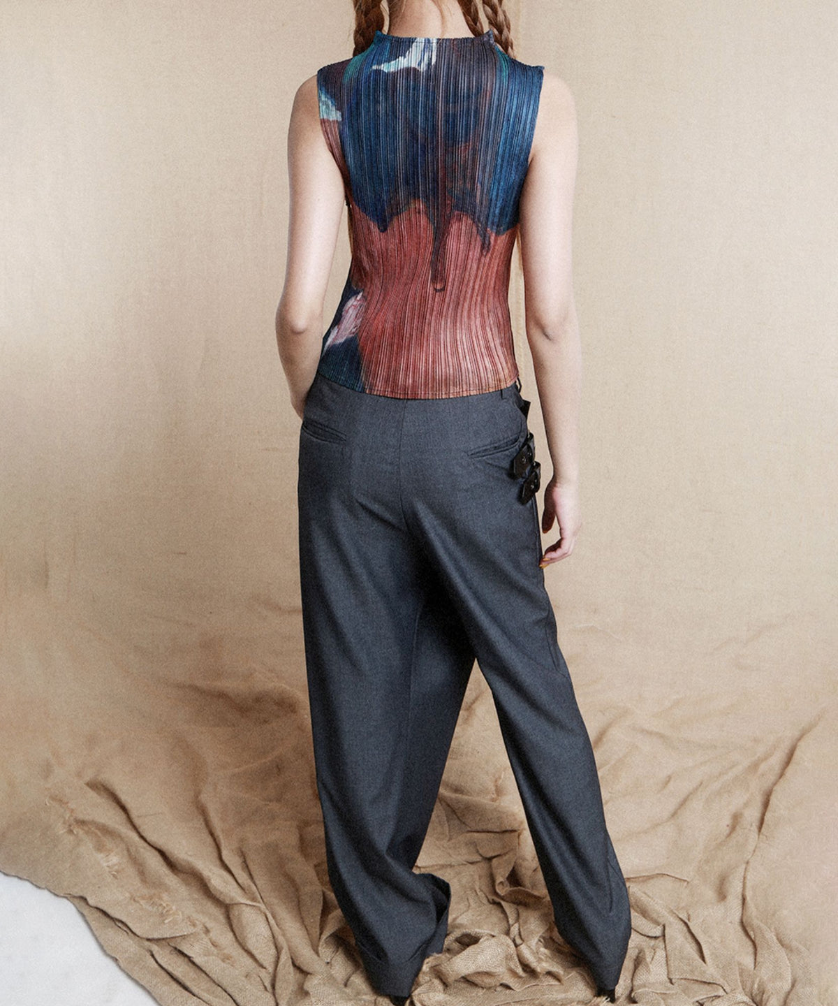 Pleated Art Top