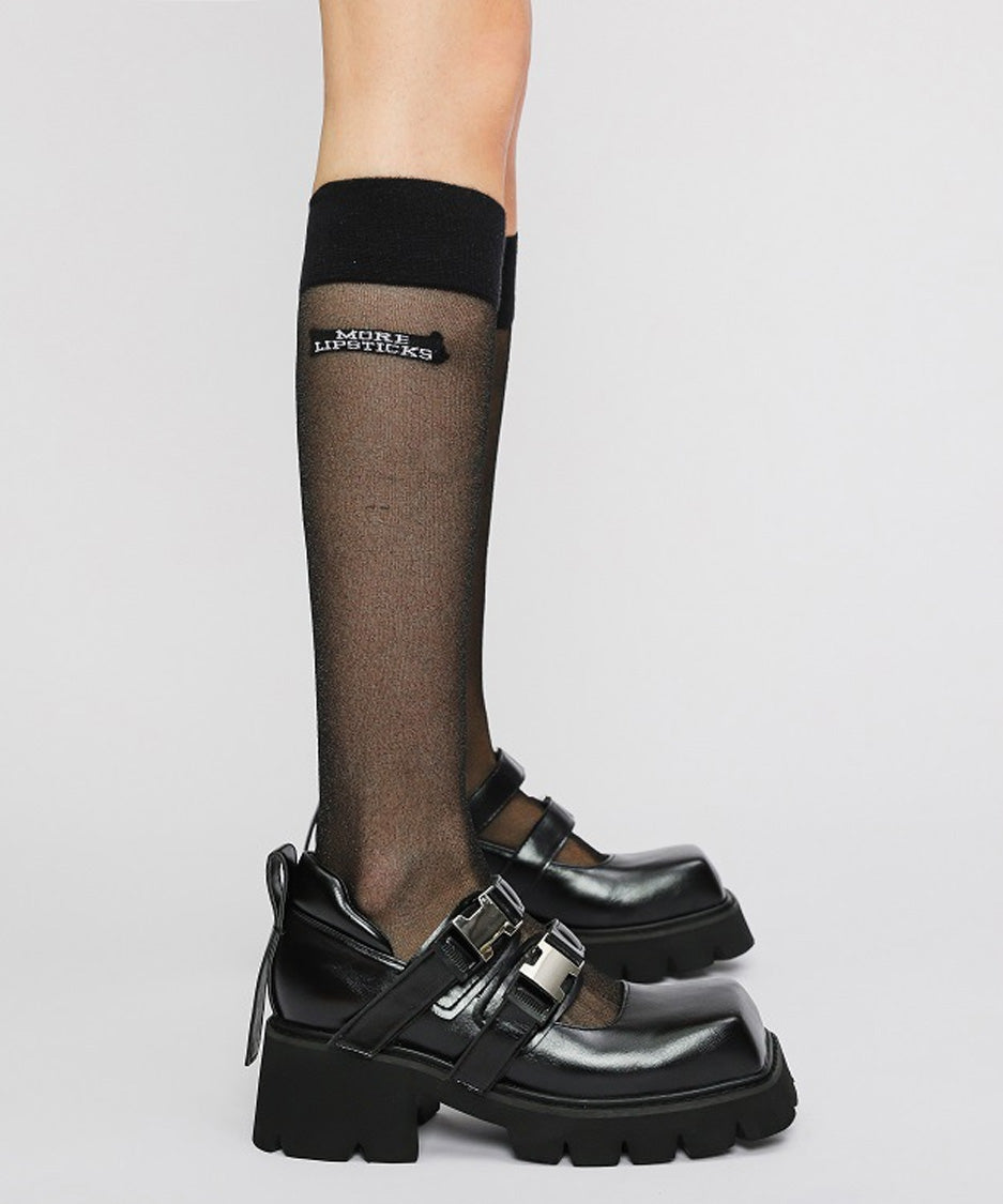 Double Buckle Platform Mary Janes