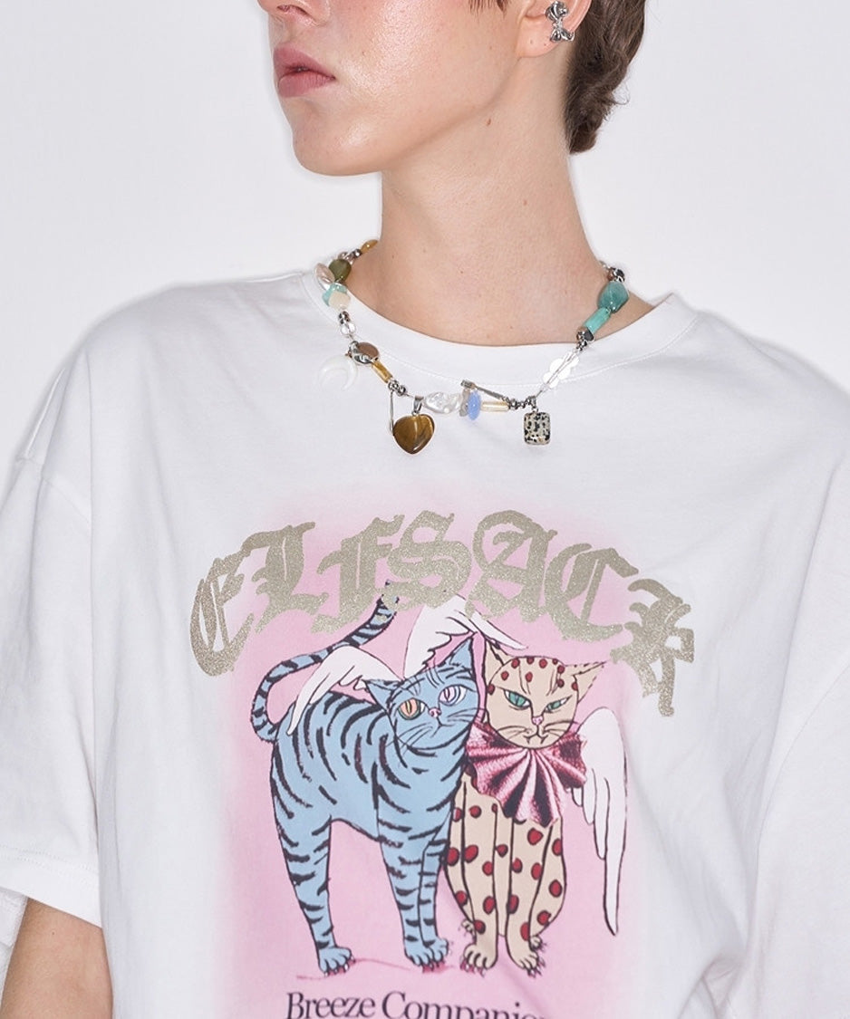 Cat Patch Graphic Top