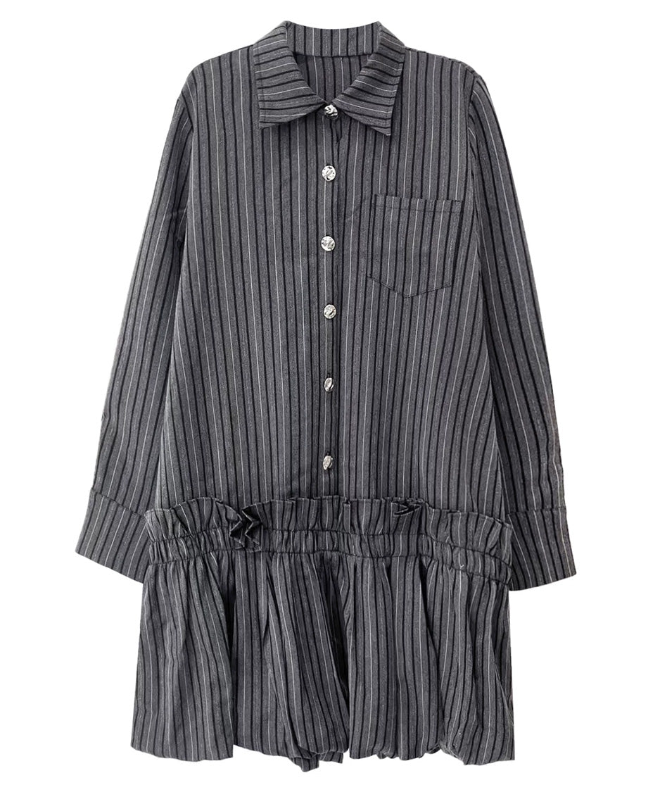 Stripe Tier Shirt Dress
