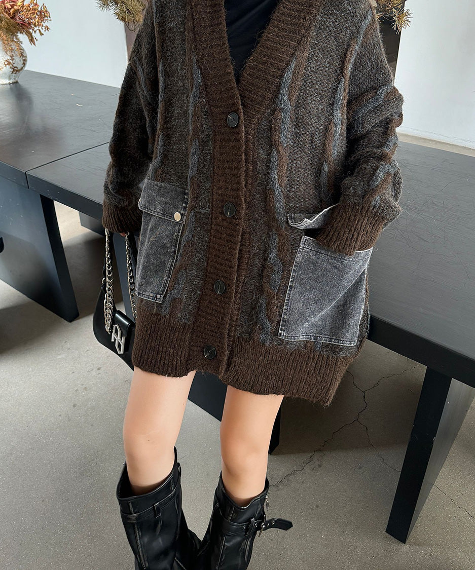 Contour Pocket Knit Cardigan