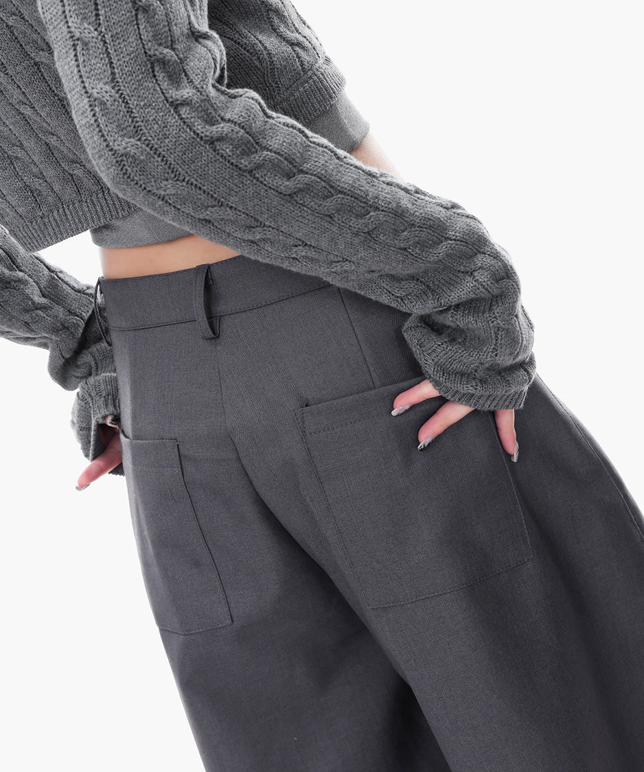 Structured Volume Wide Pants