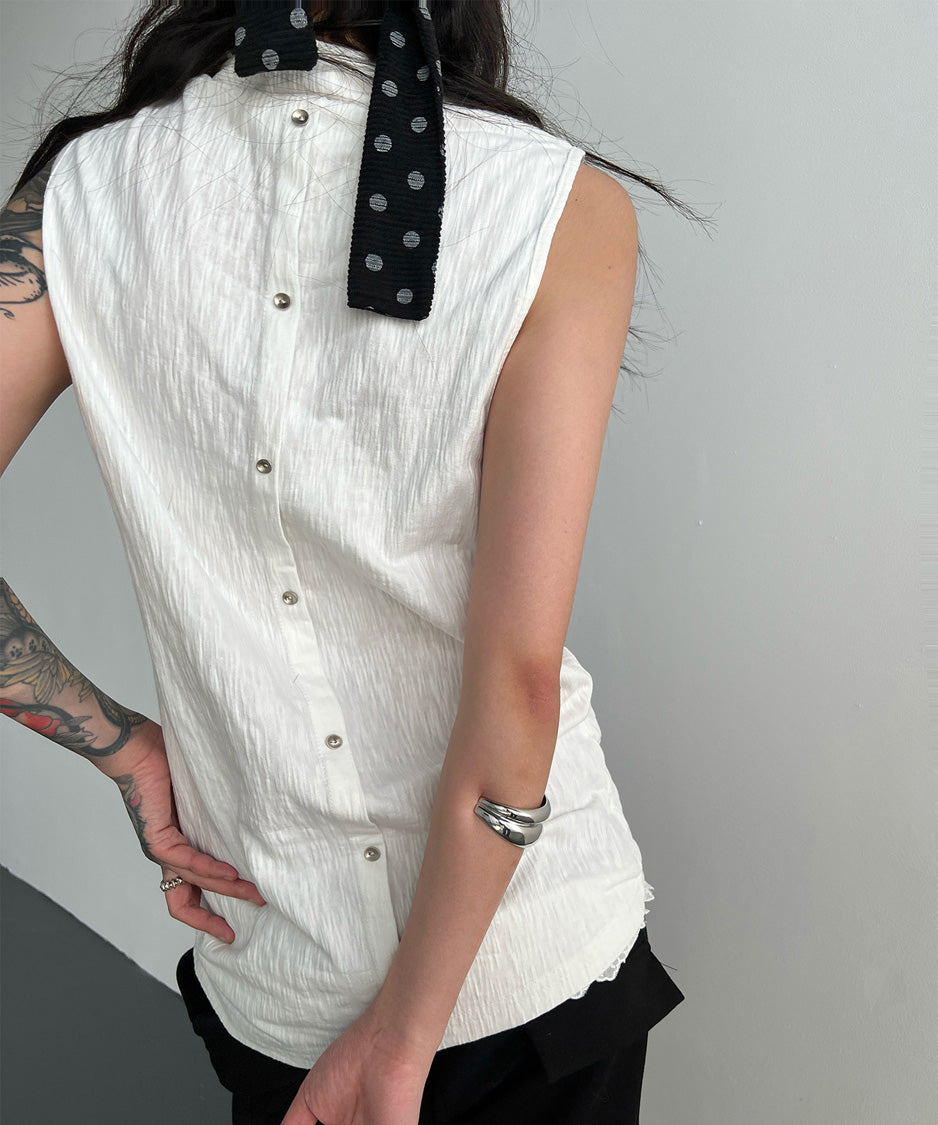 Ripple Collar Top