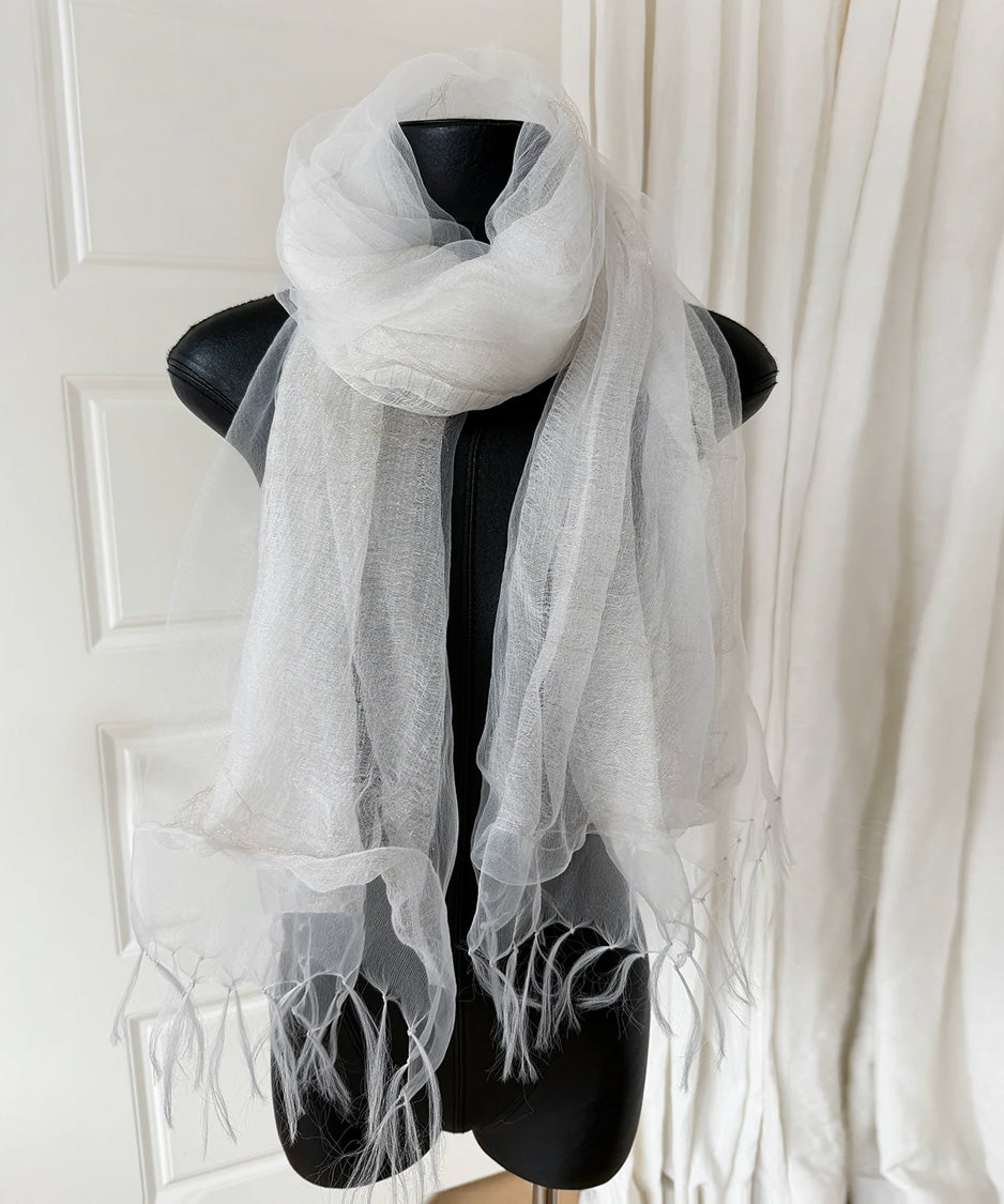 Mist Layer Fringe Scarf