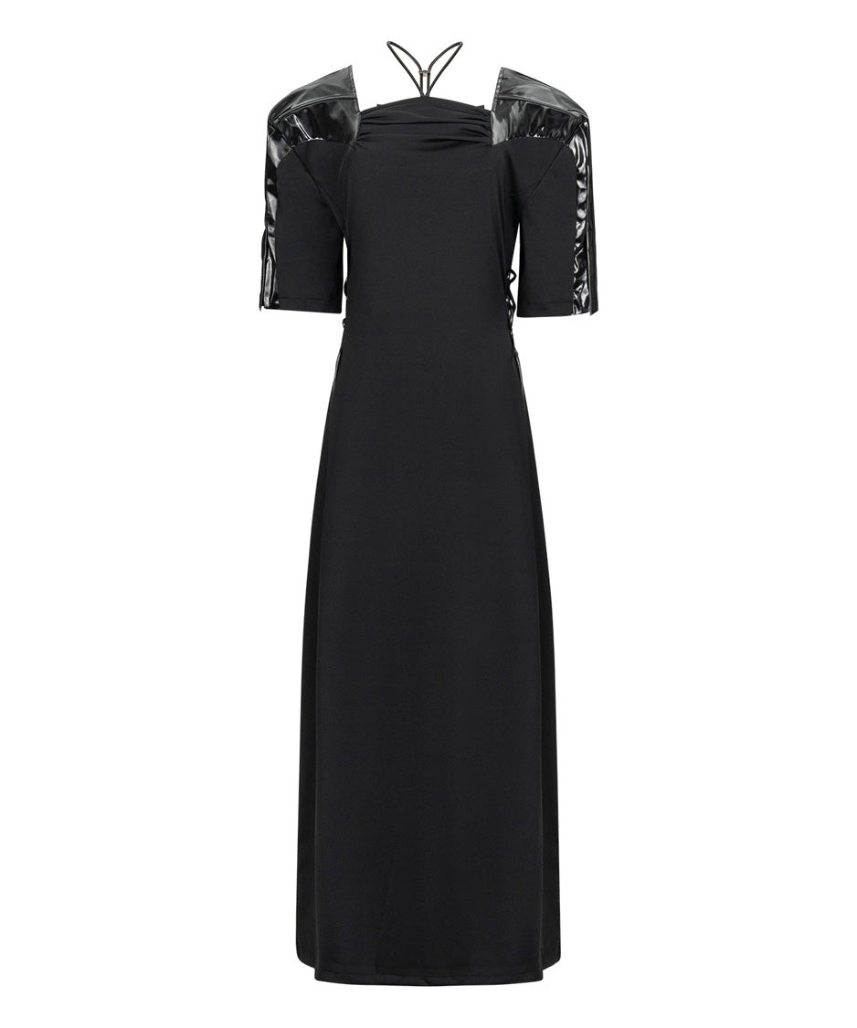 Gloss Panel Strap Dress