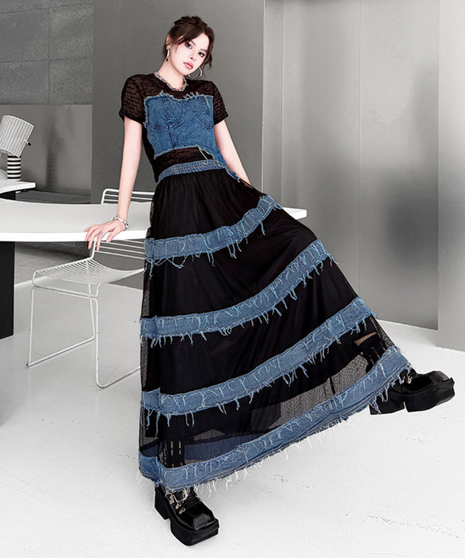 Fray Tier Skirt