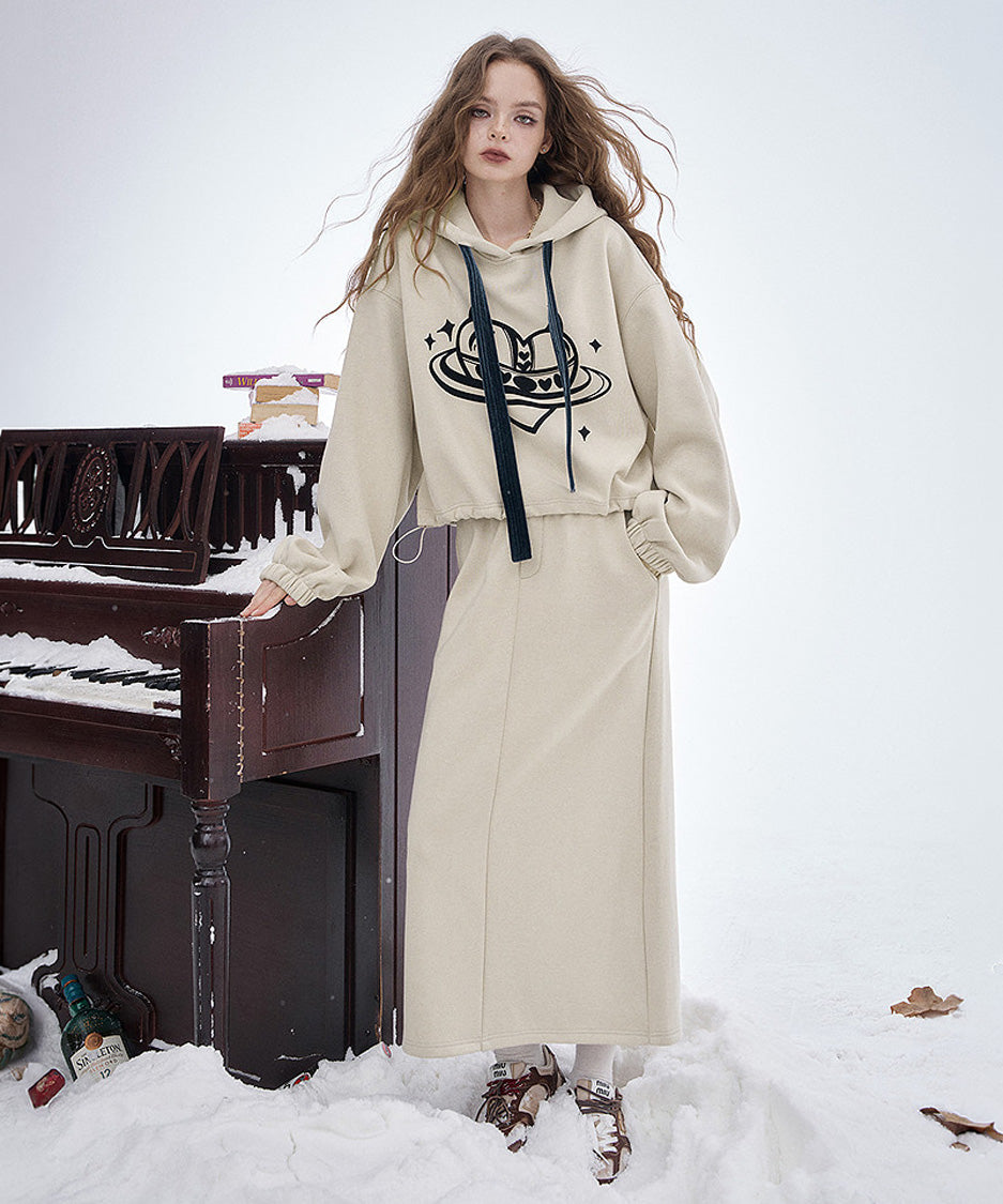 Orbit Hood Top＆Skirt Co-ord