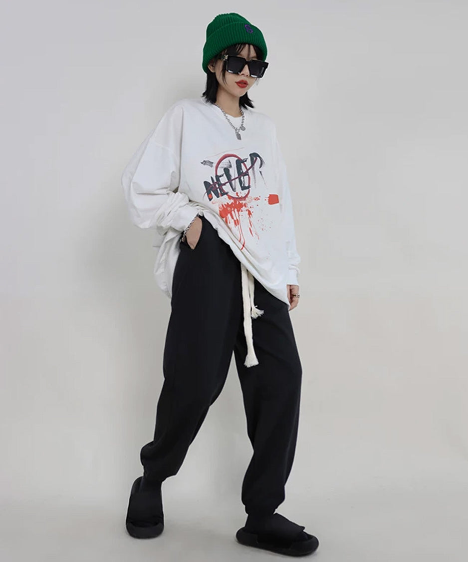 Long Cord Balloon Joggers