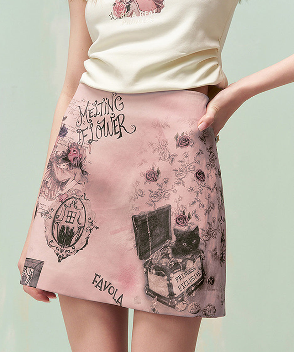 Rose Tale Mini Skirt