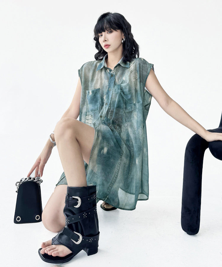 Floating Dye Shirt & Shorts Co-ord
