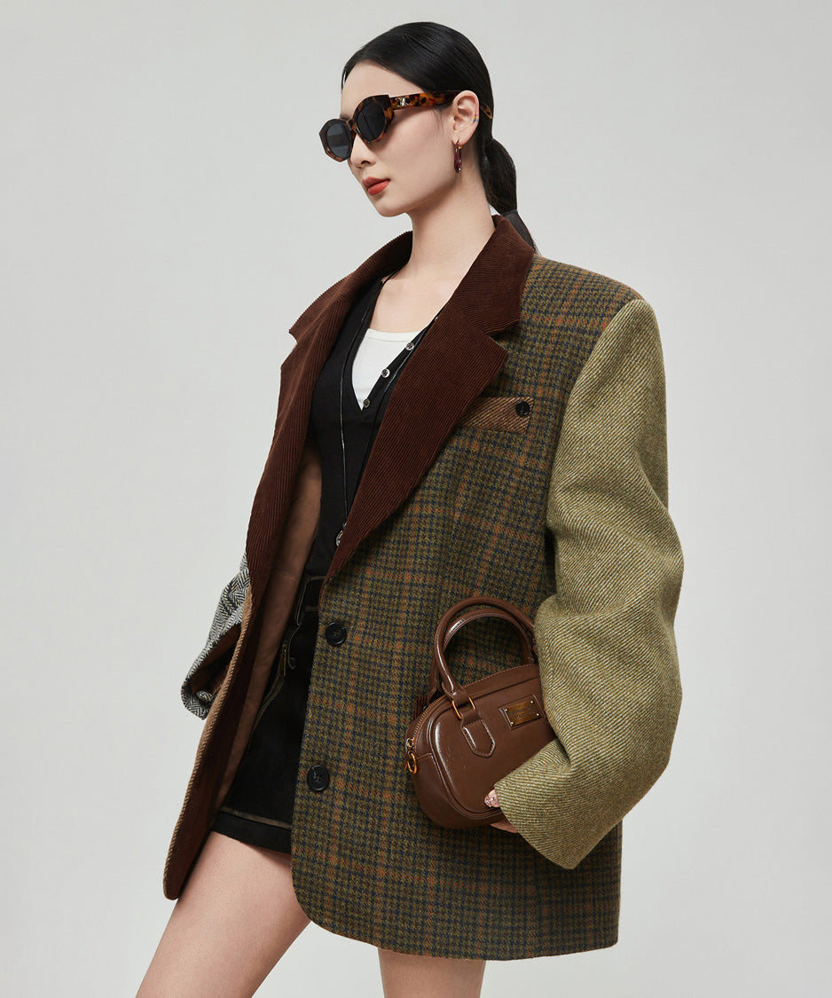 Patchwork Tailored Jacket