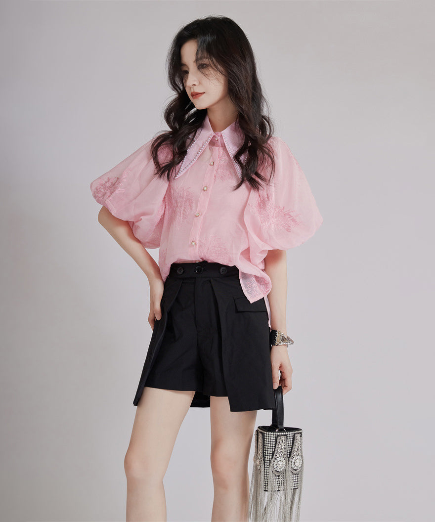 Floral Sheer Blouse