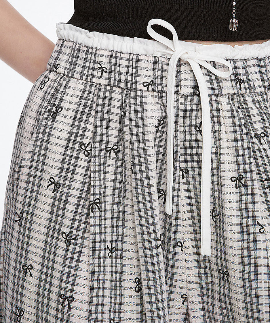 Ribbon Check Pants