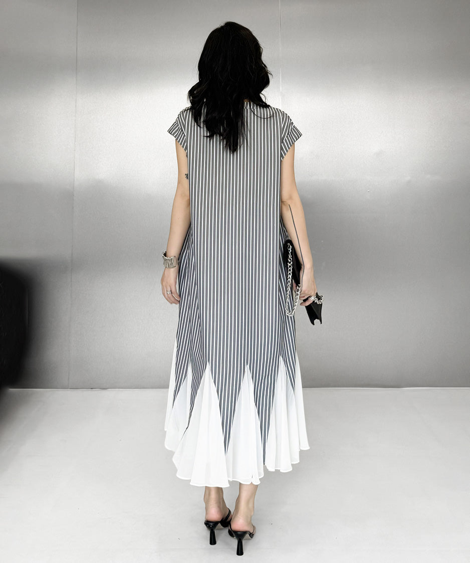 Stripe Veil Dress