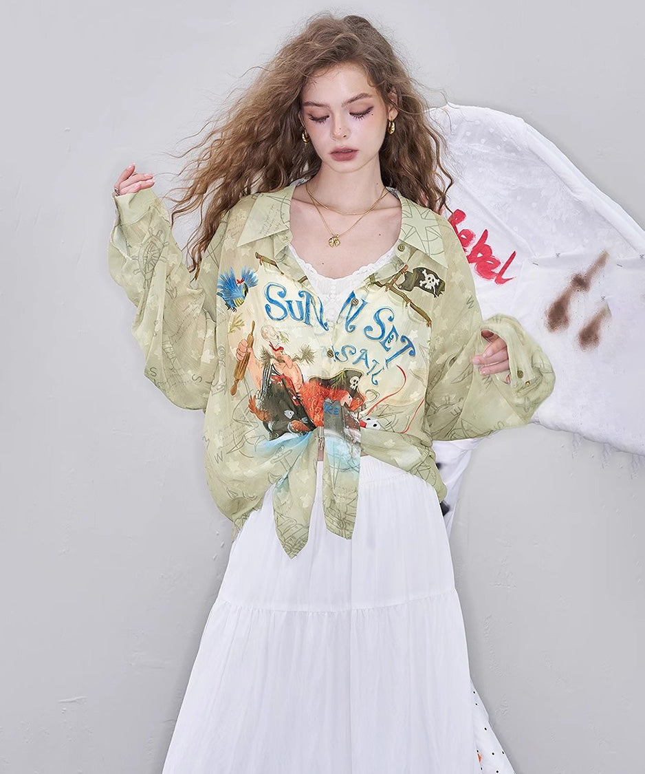 Sail Map Blouse