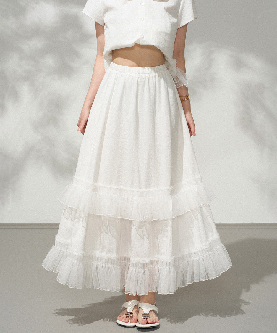 Lunaria Ruffle Skirt