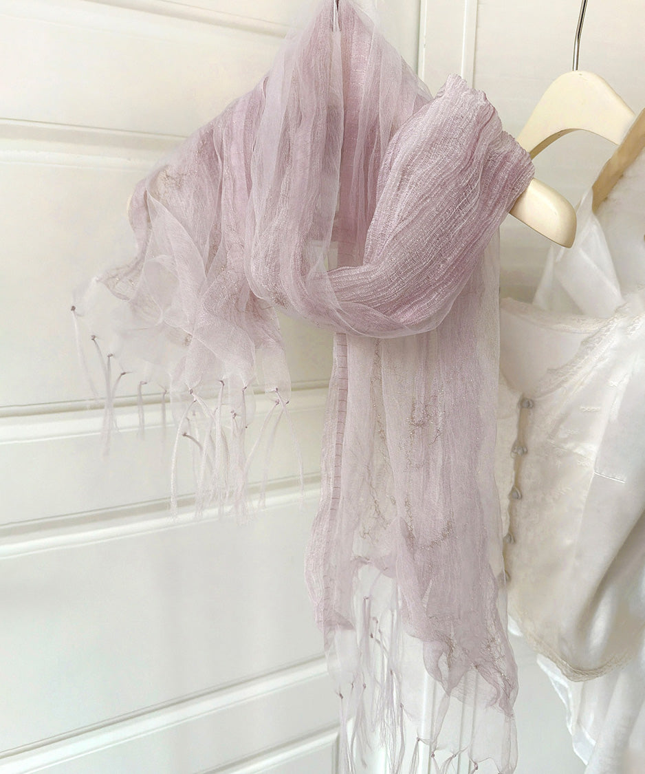 Mist Layer Fringe Scarf