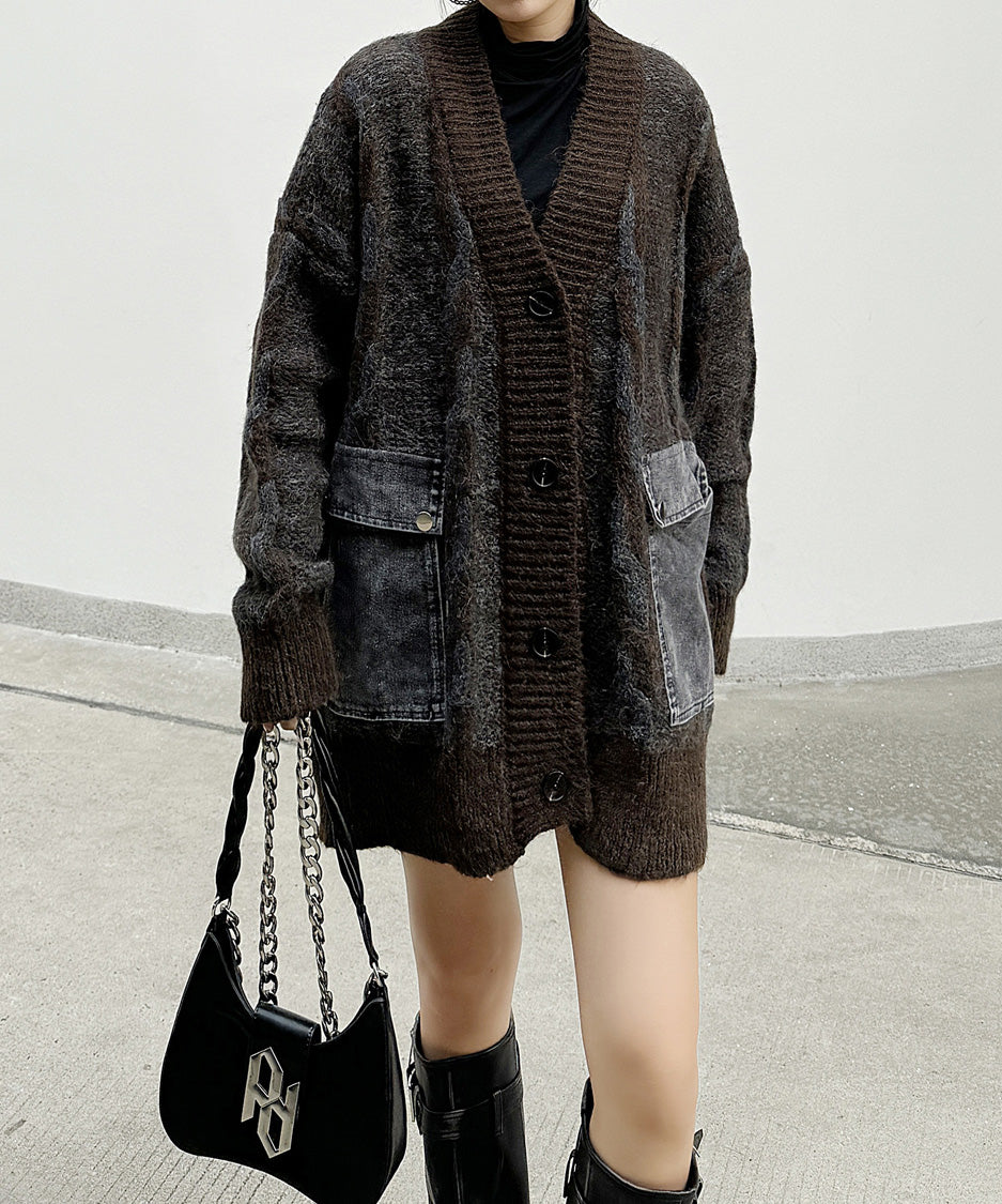 Contour Pocket Knit Cardigan
