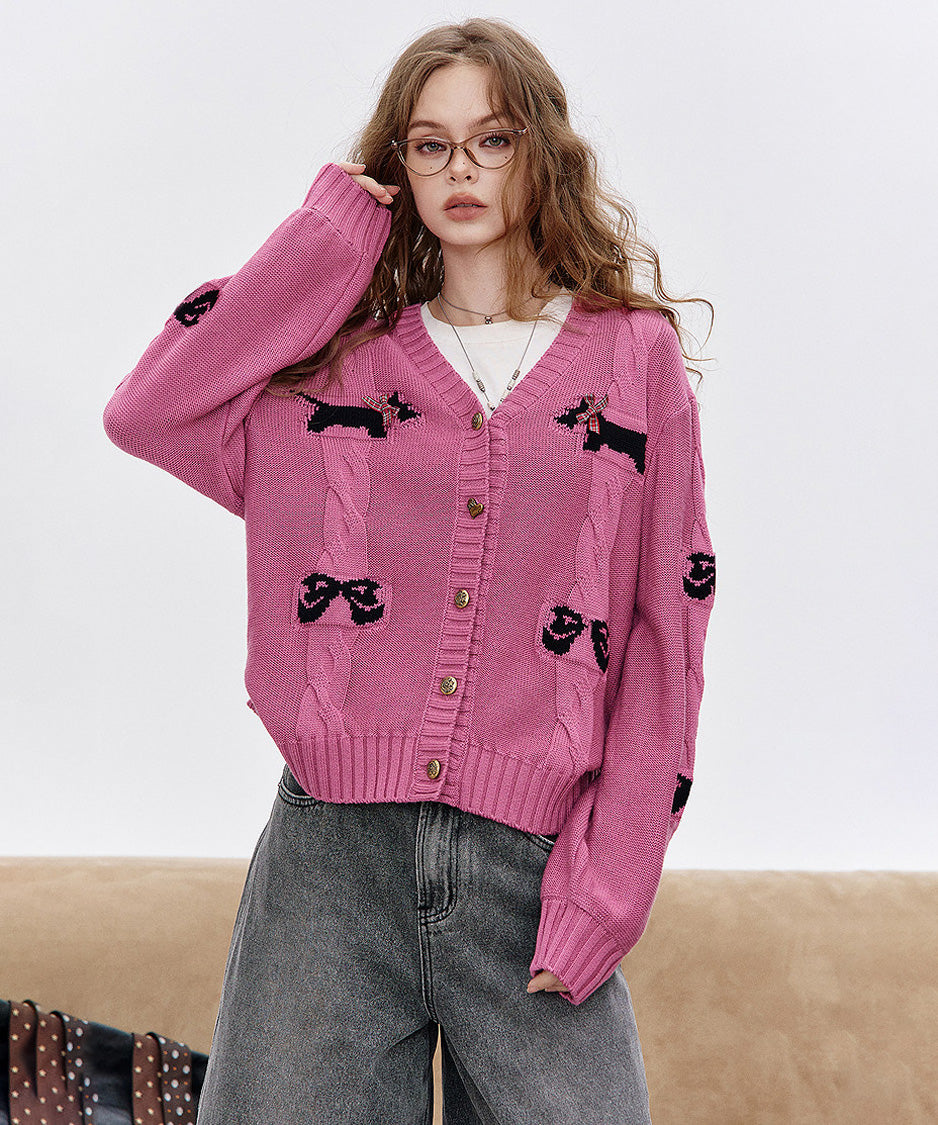 Ribbon Terrier Cardigan