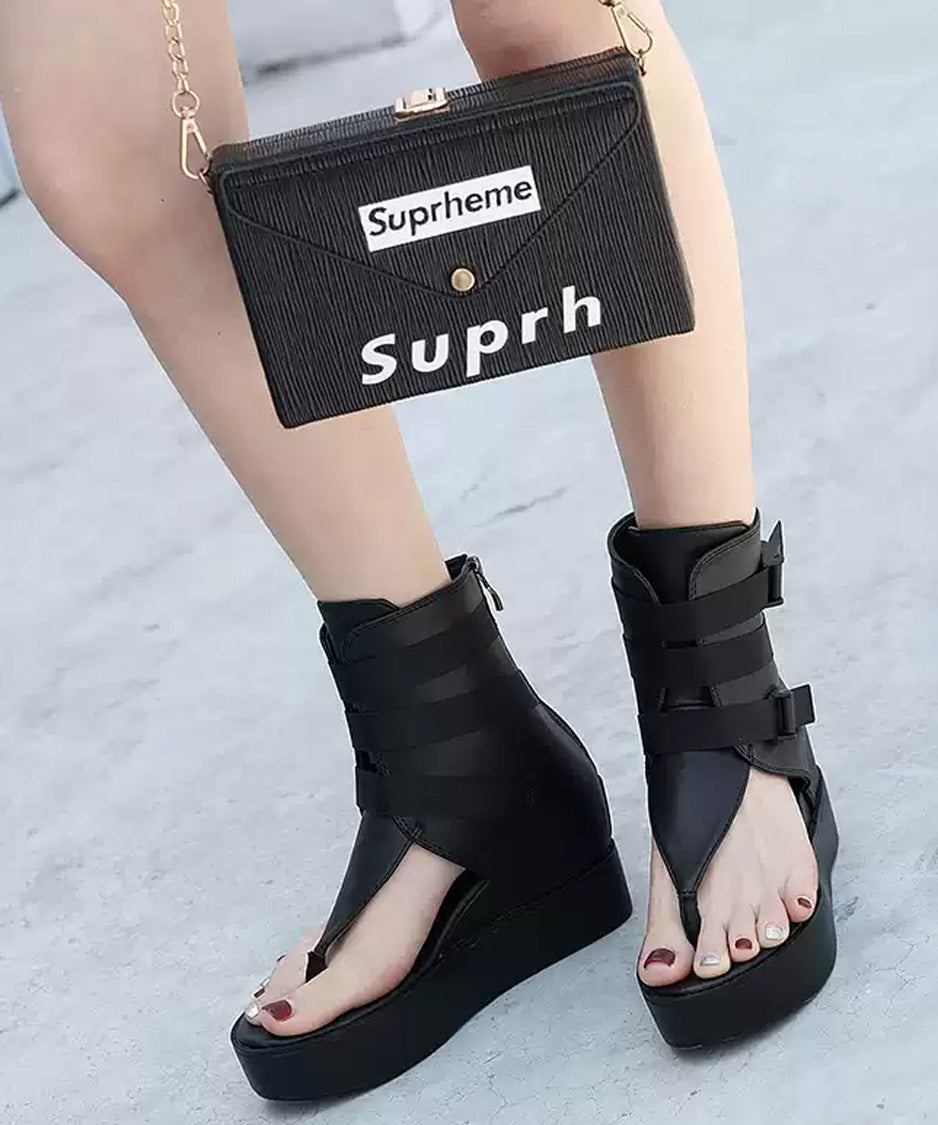 Strap Edge Platform Sandal