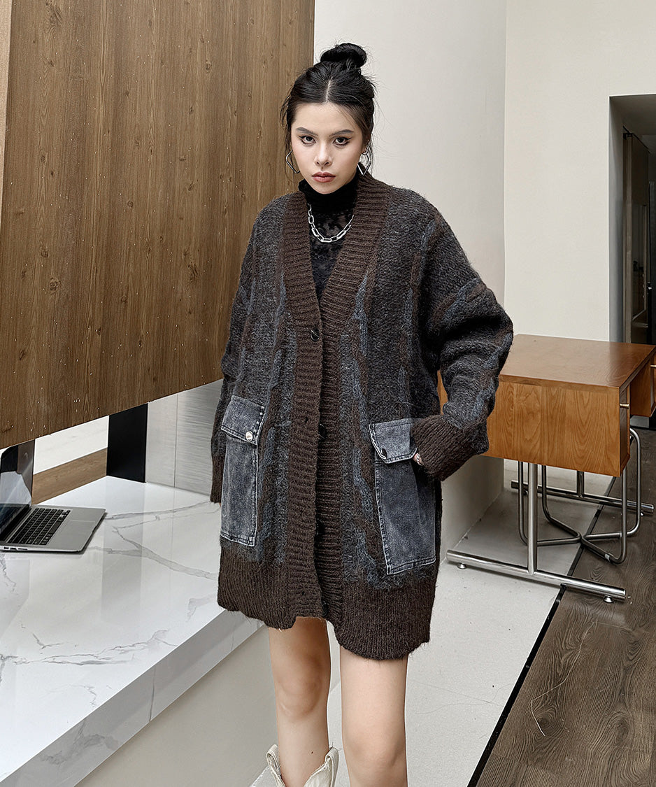 Contour Pocket Knit Cardigan