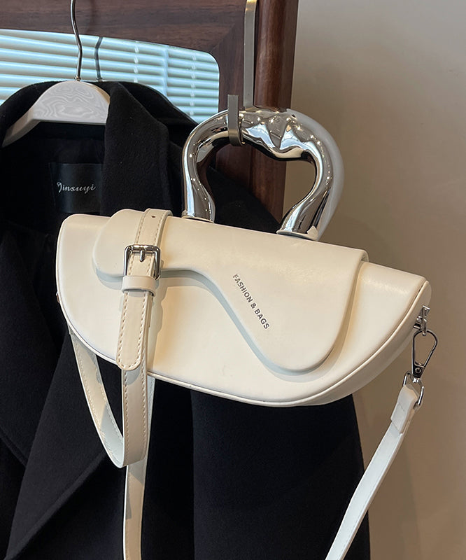 Metal Curve Handle Shell Bag