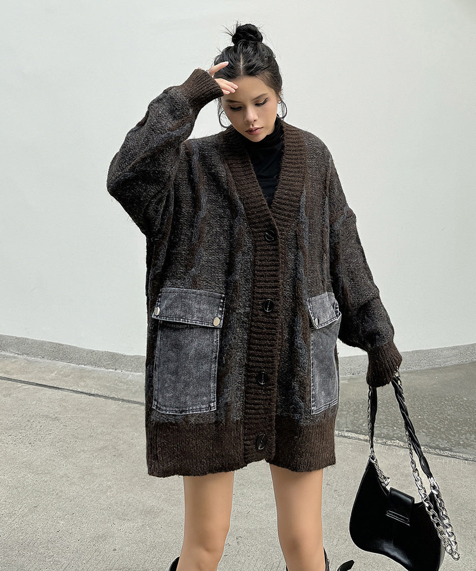 Contour Pocket Knit Cardigan
