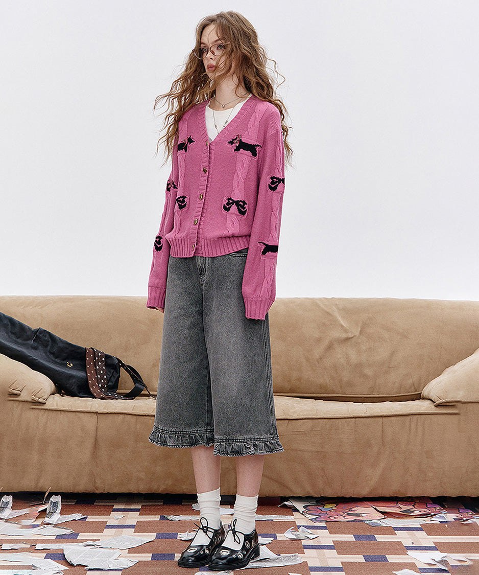 Ribbon Terrier Cardigan