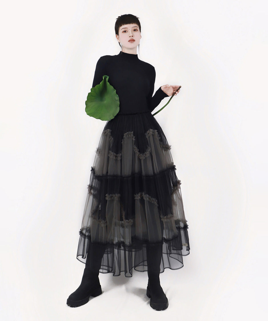 Veil Frill Tiered Dress