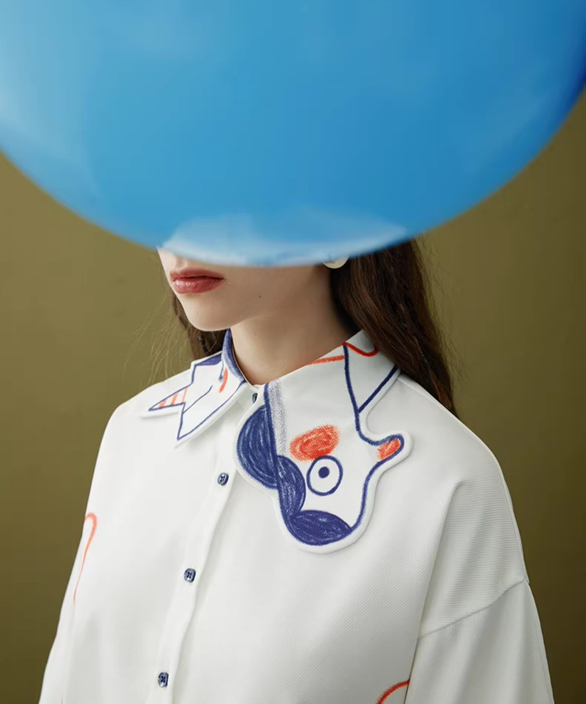 Doodle Collar Blouse