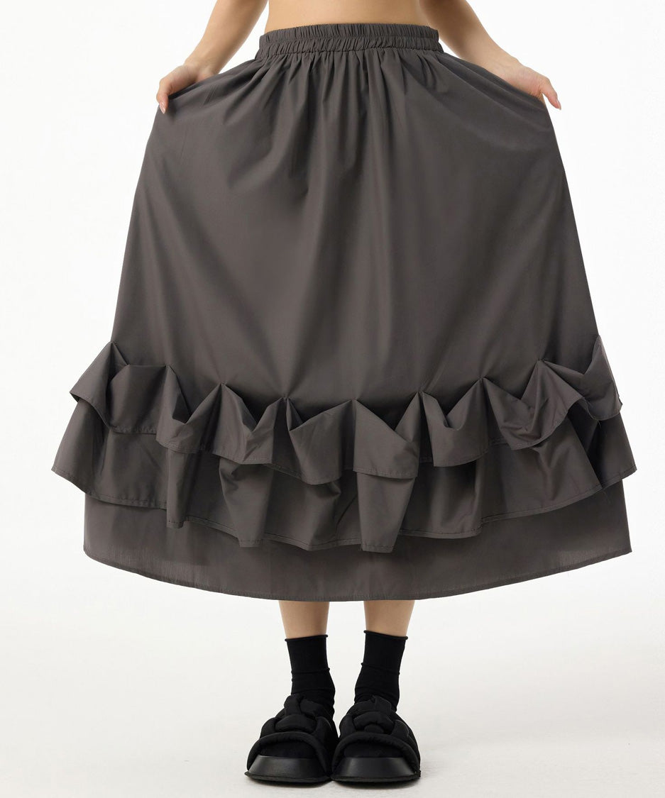 Frill Curve Skirt