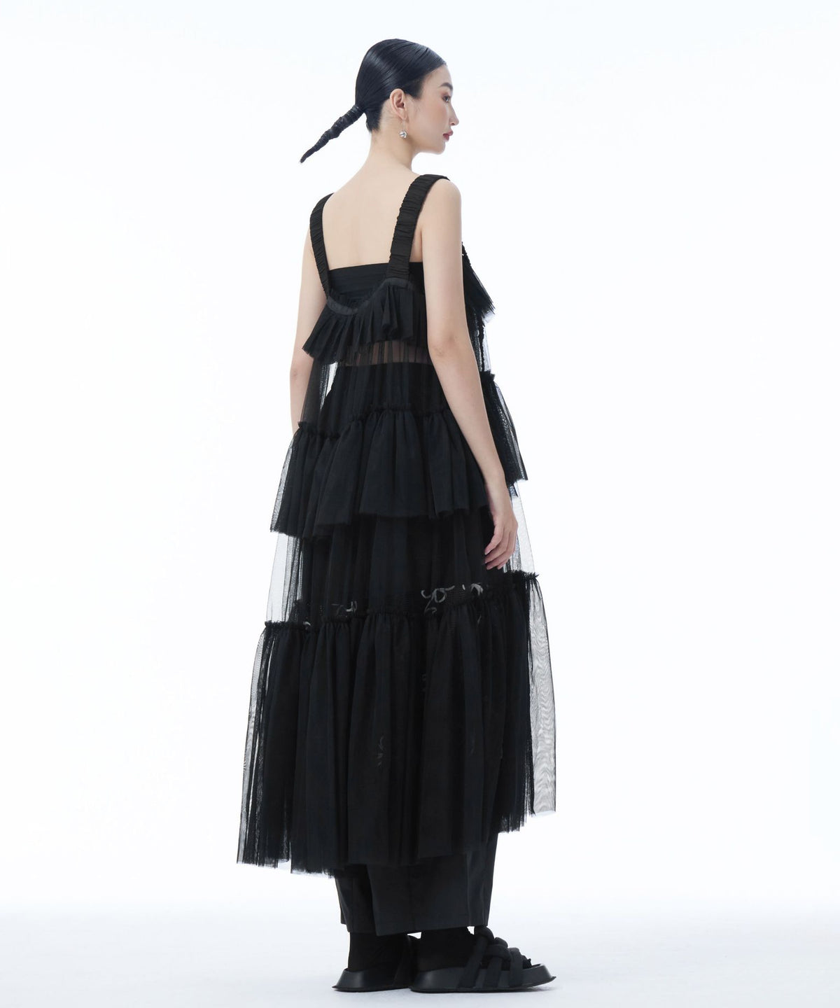 Tulle Tiered Camisole Layer Top