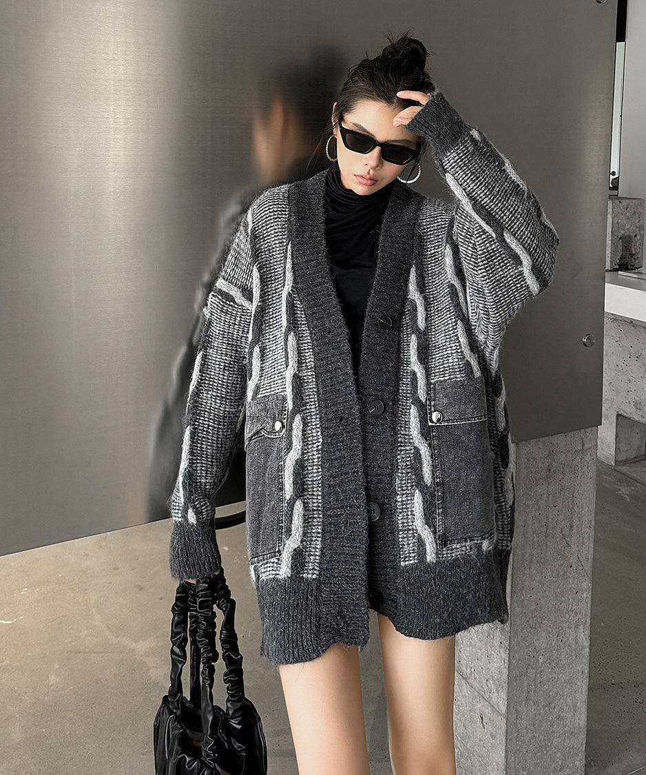 Contour Pocket Knit Cardigan