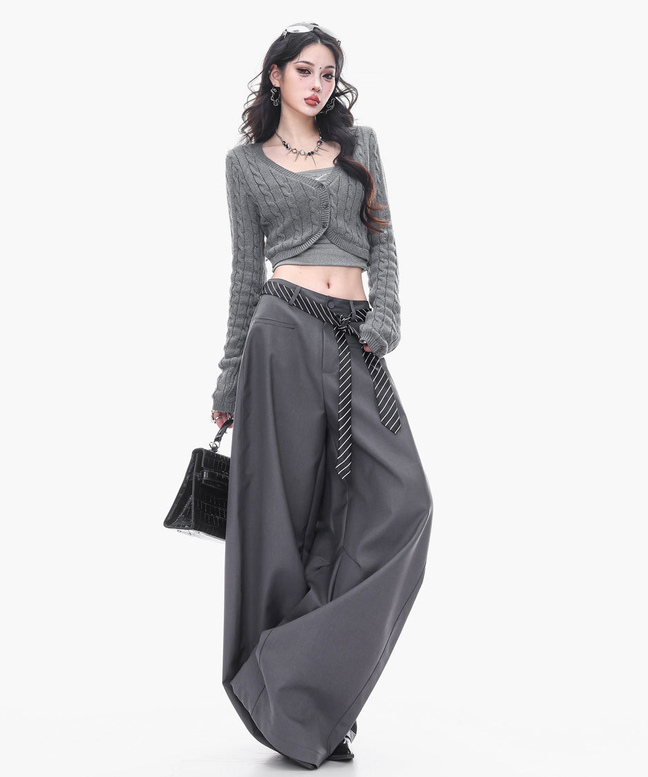 Structured Volume Wide Pants