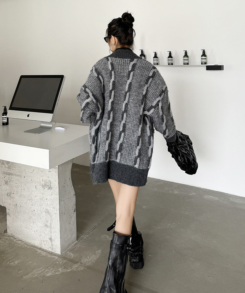Contour Pocket Knit Cardigan