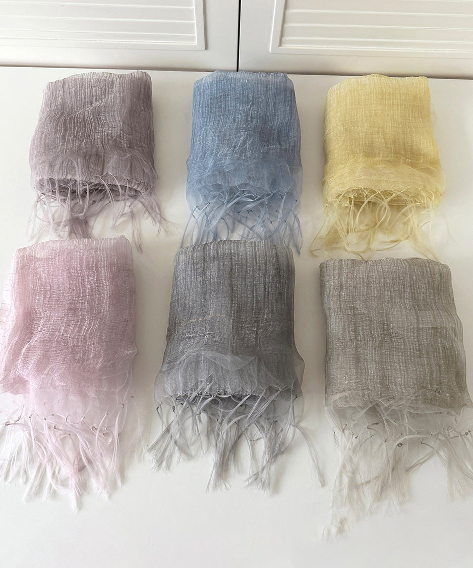 Mist Layer Fringe Scarf