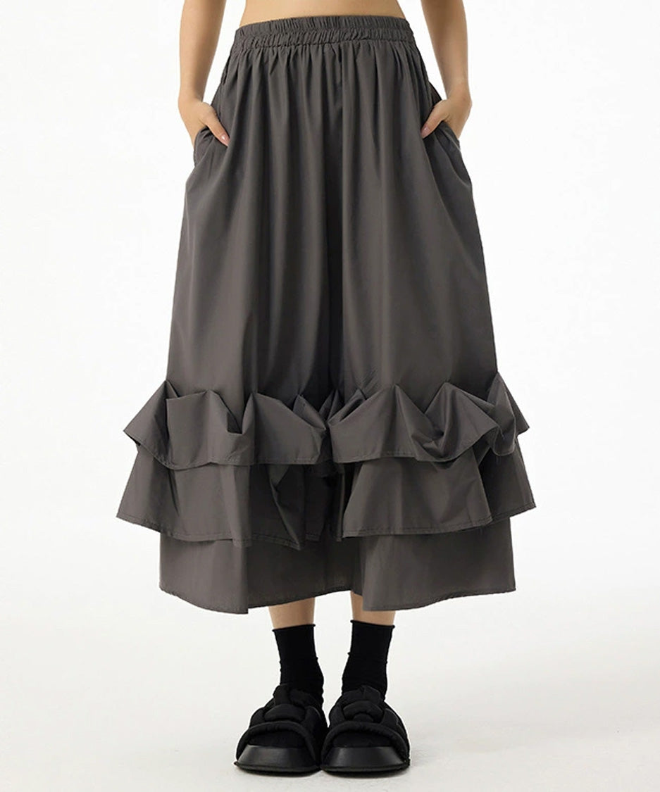 Frill Curve Skirt