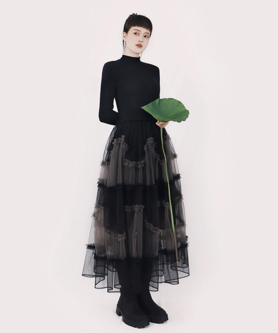 Veil Frill Tiered Dress
