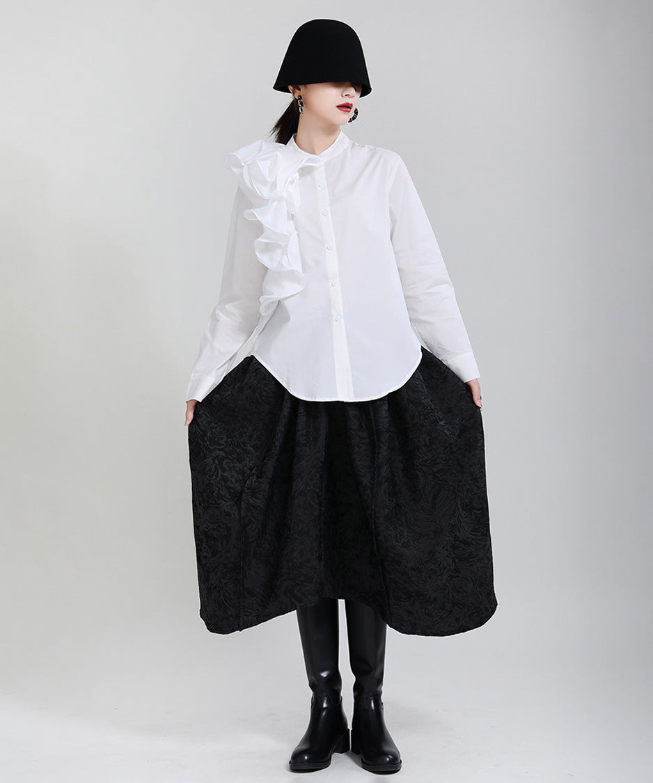 Layered Frill Accent Shirt