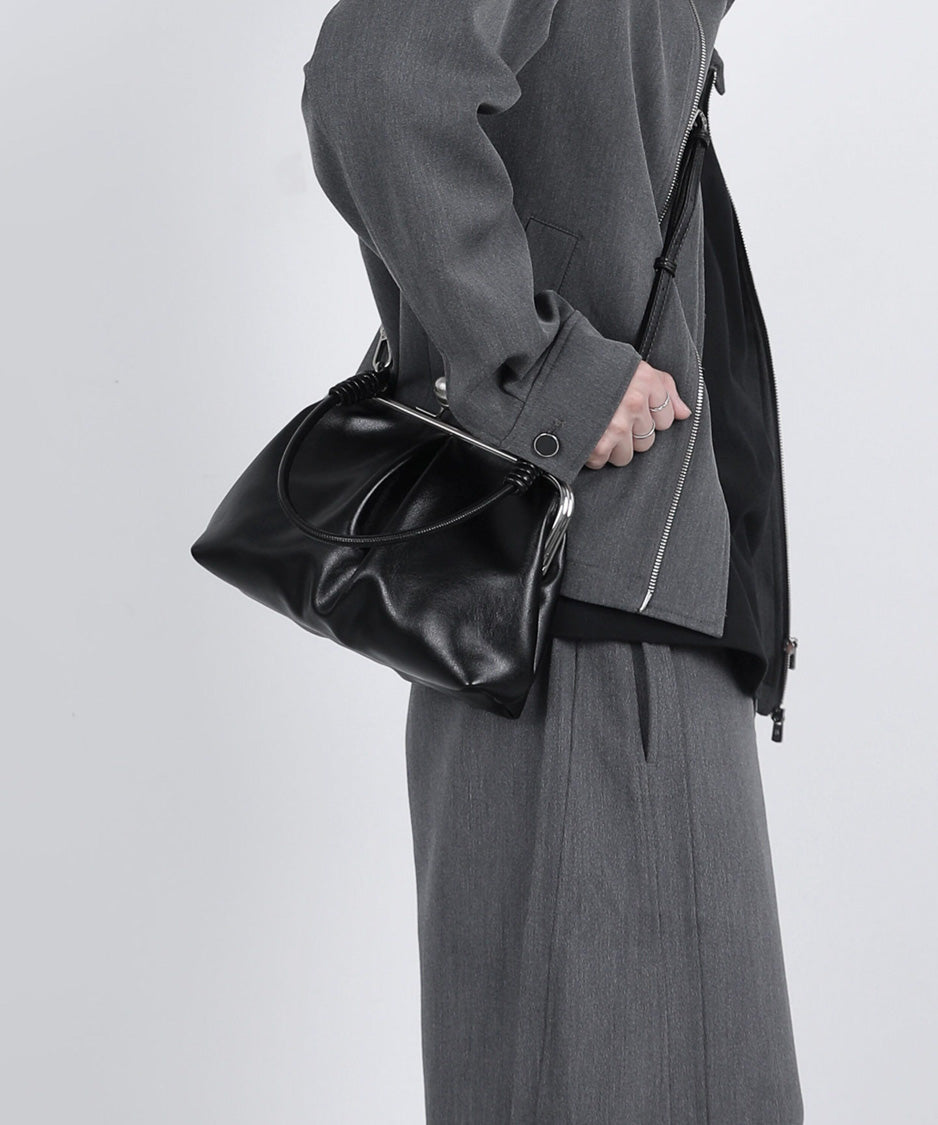 Metal Clasp Soft Bag