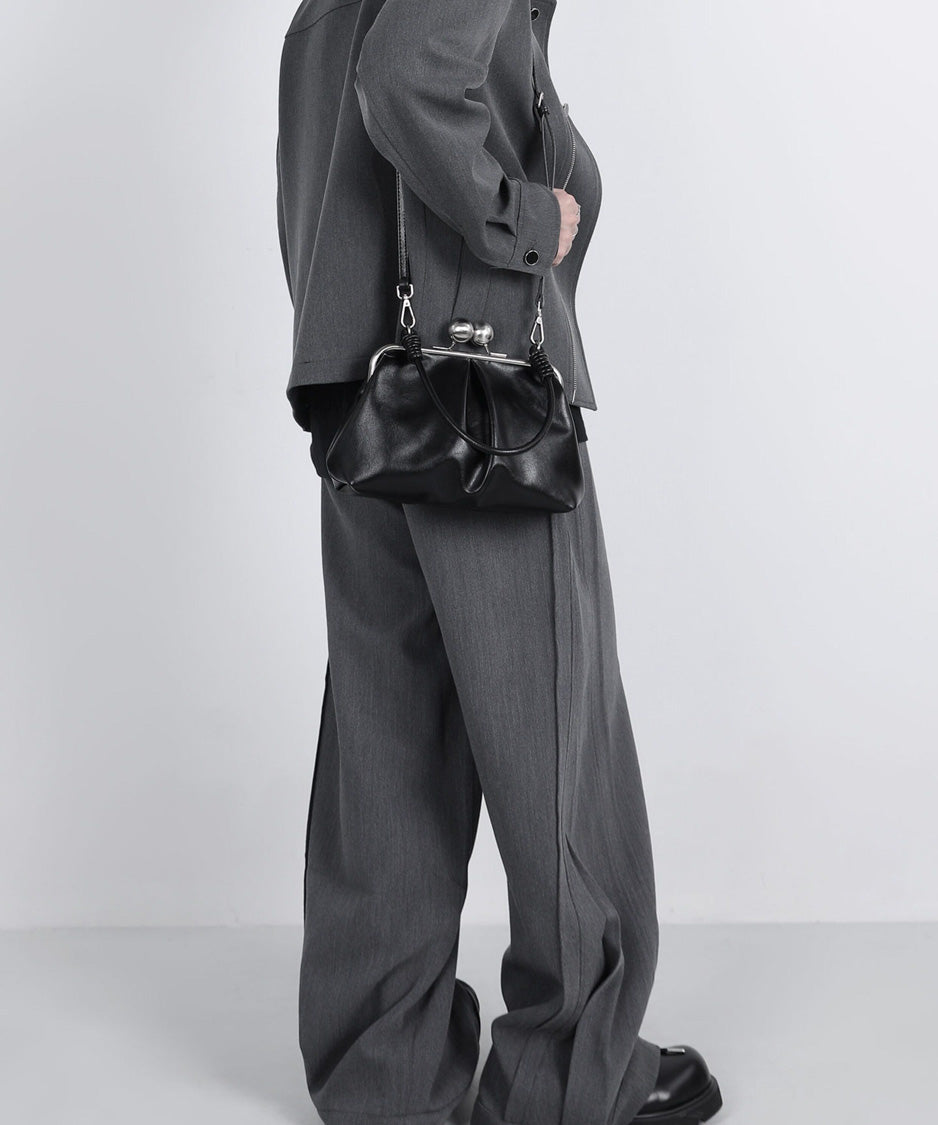 Metal Clasp Soft Bag