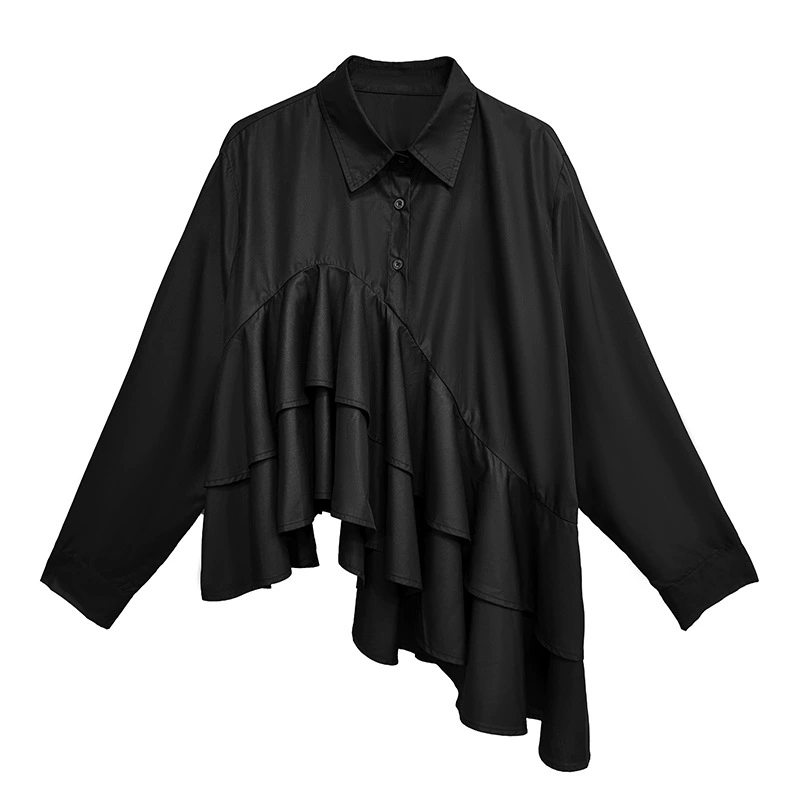 Cascade Layer Frill Blouse