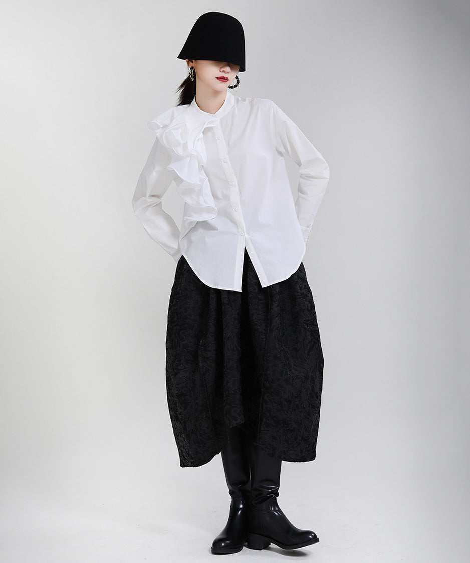 Layered Frill Accent Shirt