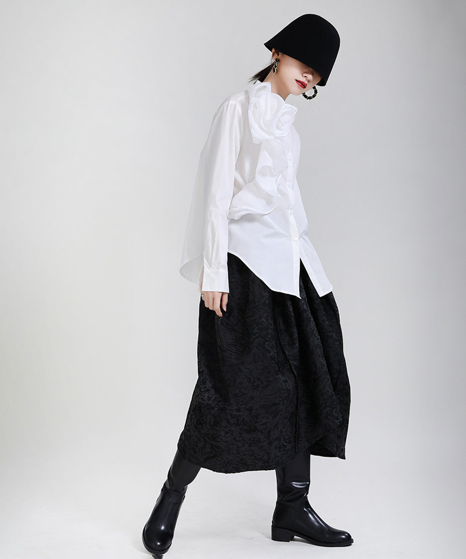Layered Frill Accent Shirt