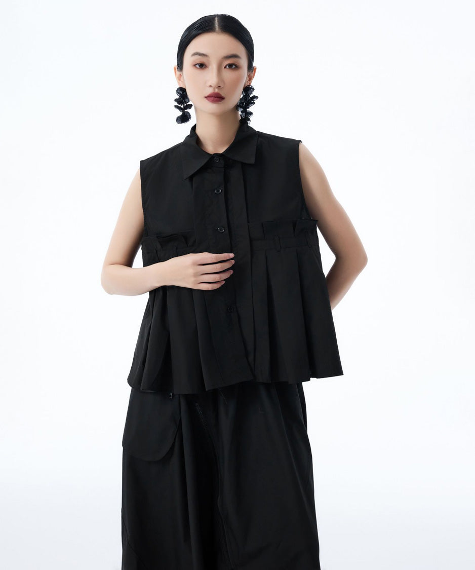 Nivelle Pleat Blouse