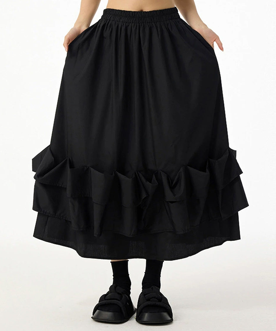Frill Curve Skirt