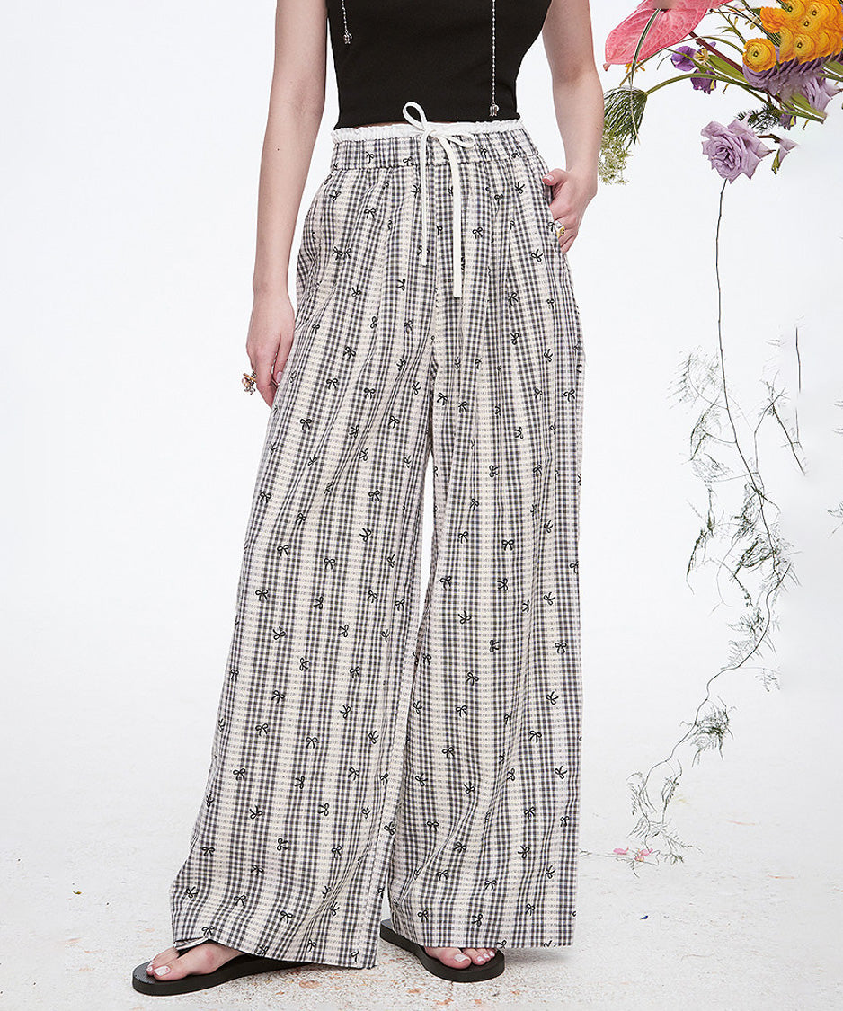 Ribbon Check Pants